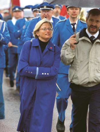 F�rsta maj 2001 med Anna Lind